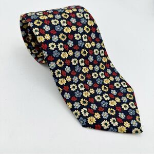 Brooks Brothers Floral Tie - Red, Yellow, Blue